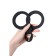 Toyfa A-Toys silicone handcuffs, silicone, black color, 33 cm