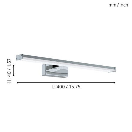 Lamp Pandella 1, 1x7.4W LED, 4000K, 900LM, chromium color-2