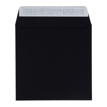 Postal envelope 160 x 160 mm, without telling, without a window, a tear -off tape, 120 g/m, black-1