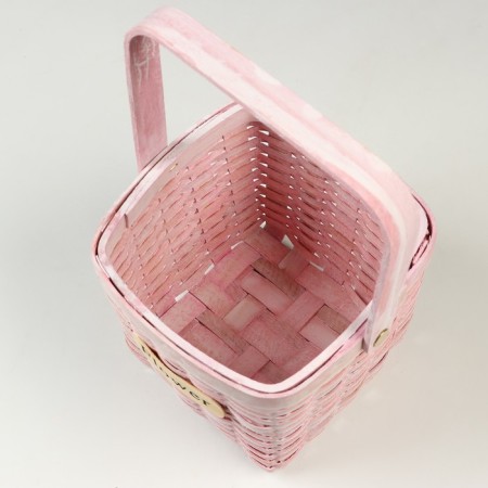 Wicker basket, 15 x 15 x 12/24 cm, Roy, sequoia-3