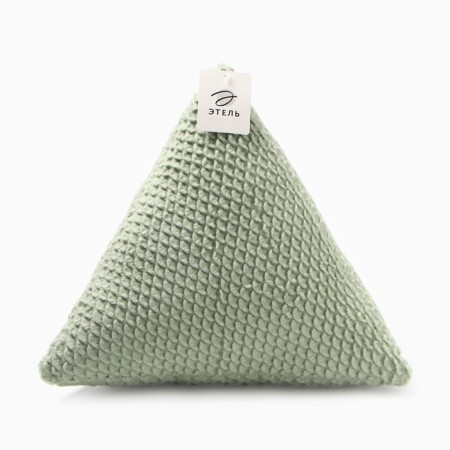 Pillow Ethel "Triangle" d = 40 cm, central green-3
