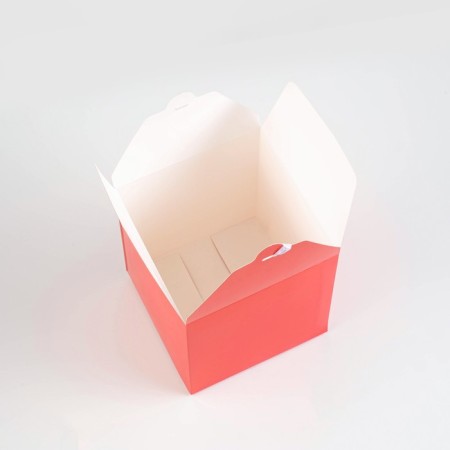 Folding red box, 14 x 14 x 14 cm-2