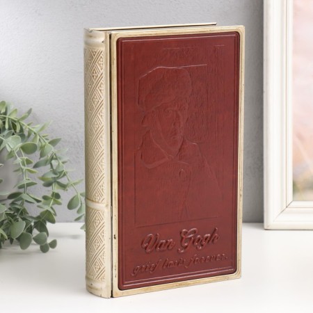 Broke-book metal, leatherette "van gog. Woe lasts forever" 26x16x5 cm