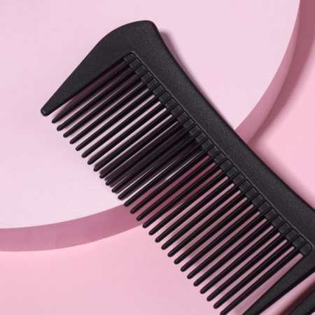 Combined comb, 18.7 × 5 cm, black color-2