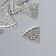 Decor for creativity Metal "A piece of pizza" silver G116B813 2x1.9 cm