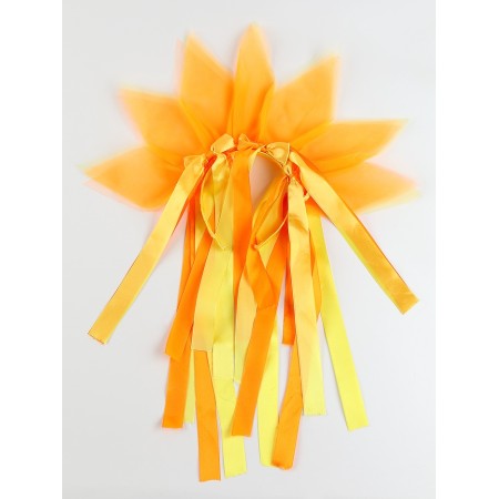 Carnival set "Clear Sun": rim, belt, ribbons, yellow-orange-3