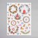 New Year sticker interior color "New Year's wreaths" 30x40 cm