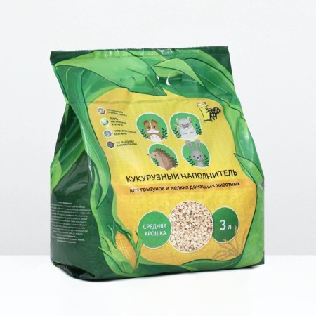Fill Corn "Golden Cat" for rodents, 3 liters-2