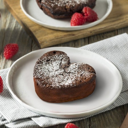 The form of the cupcakes “Heart”, with an adjustable size: 14.5-26.5 cm, chrome-colored color-4