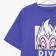 Diva T -shirt Oversize villain, purple color