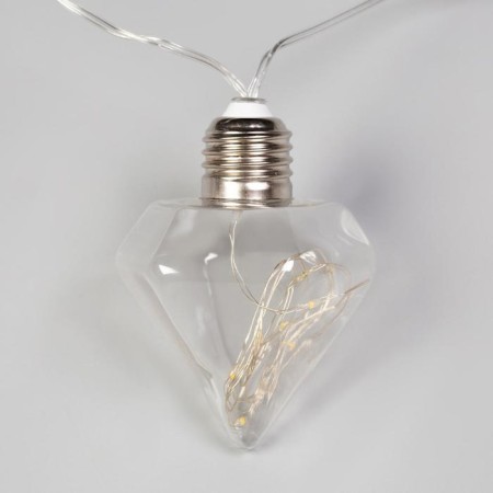 Garland “thread” 3 m with nozzles “Crystal bulbs”, IP20, transparent thread, 80 LED, glow of multi, 8 modes, 220 V-3