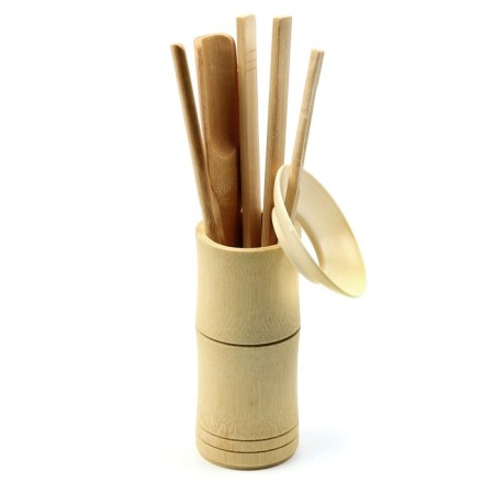 Tools for the tea ceremony: funnel, needle, shoulder blade, spraying wand, forceps-4