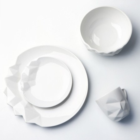 Ceramic Iceberg ceramic plate, white, 27 cm, white color-9