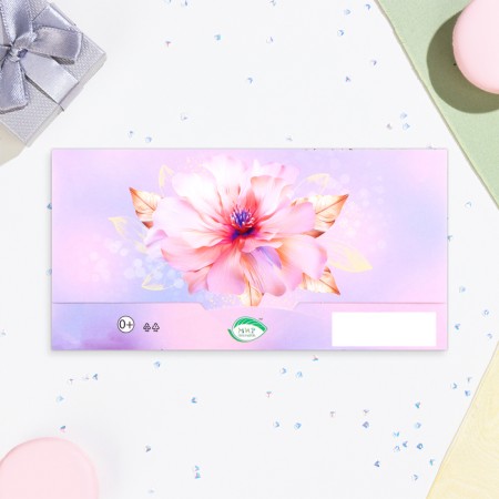Money envelope "This is your day!" flowers, embossing, 16.5 x 8.5 cm-2