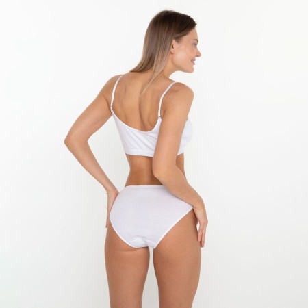 Panties female slips, white color, size 44 (m)-4