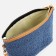 Cosmetic bag with a zipper, with a lining, blue color