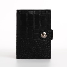 Cover on the magnet, for auto documents and passports, black color