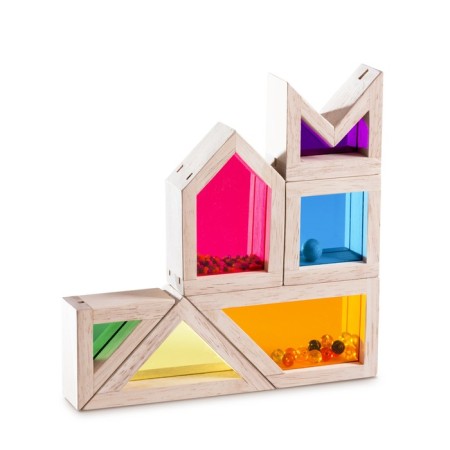 Wooden toy Rainbow blocks "Color and Sound", with a sound effect-3