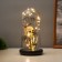 Halloween lamp “Skull with spiders” 1.5W, LED, 3XAAA, Black USB 11x11x21cm