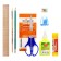 Labor folder A4, 330 x 230, with handles of textiles, a folding Velcro, with a filling of 10 items, calligrata, PTR-10, "rocket"