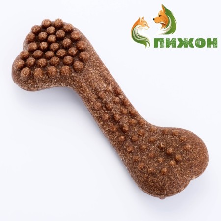 Toy for dogs "Prolent bone", tpr+bamboo, massage, 18 x 7-1