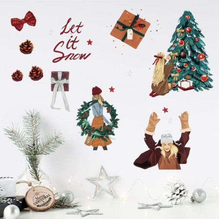 Interior sticker let it is, 21 x 29.7 cm, New Year-2