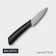Knife Kuhno ceramic Magistro Black, Blade 7.5 cm, Soft-Touch pen, Black color