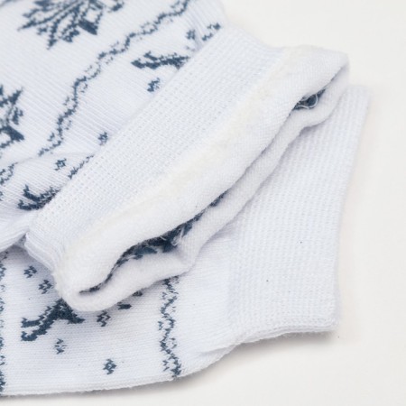 Women's socks "deer" color white, size 23-25-3