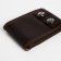 Male purse on magnets, brown color
