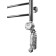 Domoterm electric heated towel rail "Calipso" P10, 500x1000 mm, right, chrome