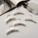 Hair crab "Pearl" arc, 7 cm, white
