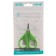 Baby scissors are safe, manicure, with a cover, from 0 months, green color