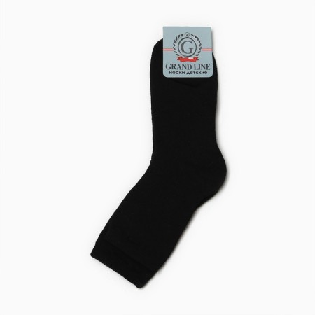 Socks of children's mahra inside, black color, size 24-2