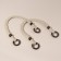 Handles for a bag, 2 pcs, waxed cord/tree, 48 × 2 cm, beige color