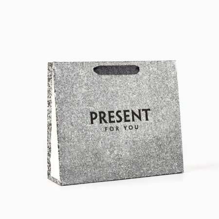 Laminated horizontal “Gift for you”, glitter, m, 30 × 26 × 9 cm