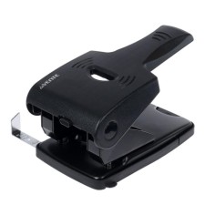 The hole is powerful for 65 sheets, Devente Stripe, with a ruler, reinforced case, black