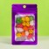 SIP-Lock package with a window, with euroslot, purple, 7 x 10 cm