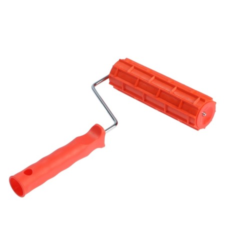 Decorative tundra roller, rubber, "bricks", handle d = 6 mm, 180 mm-6