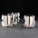 Set of low glass glasses "Shy graphite", 310 ml, 4 pcs