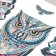 Stick 3D interior owl mandala 78*45cm