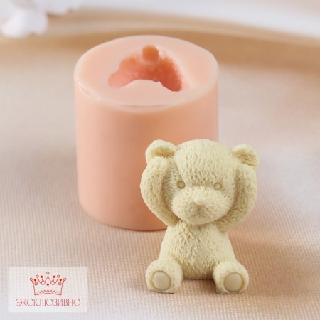 Mold Silicone "Bear Hands at the Ears" (Izadd. 4x3.5x4.5cm)