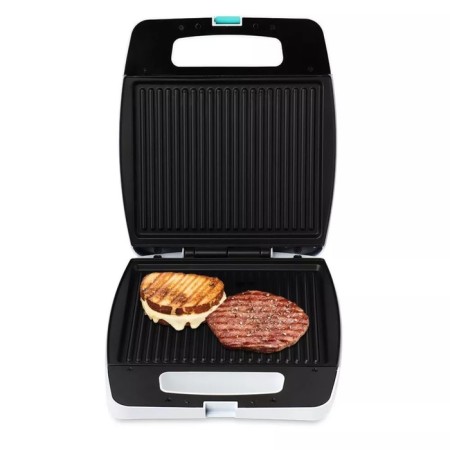 Electric grill KitFort KT-1671, 1400 W, anti-stick coating, 26.5x21 cm, white-2