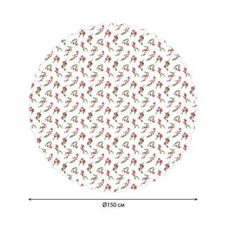 The tablecloth "Christmas Omel", round, Saten, d = 150 cm