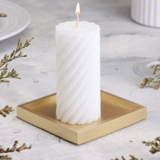 Square Square from gypsum, 10x1.5cm, gold