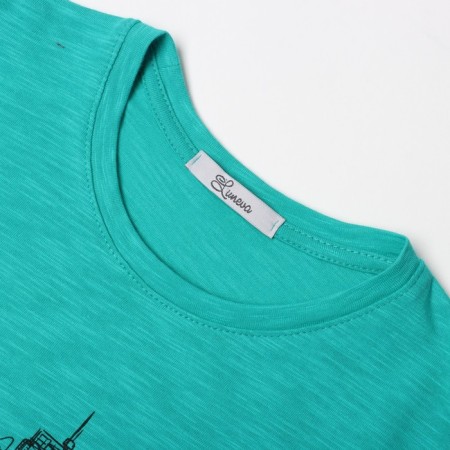Longslit for a boy, emerald color, height 152 cm-1