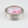 Satin tape with embossing "Delicate leaves", 25 mm, 18 ± 1 m, gray/silver color No. 179