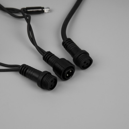 Garland “thread” 10 m, IP65, UMS, dark rubber thread, 100 LED, glow of multi, 220 V-3