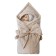 The blanus of Lullaby is quilted, size 93x2x93 cm, beige color