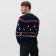 Knitted jumper KAFTAN "Family look" size 42, blue
