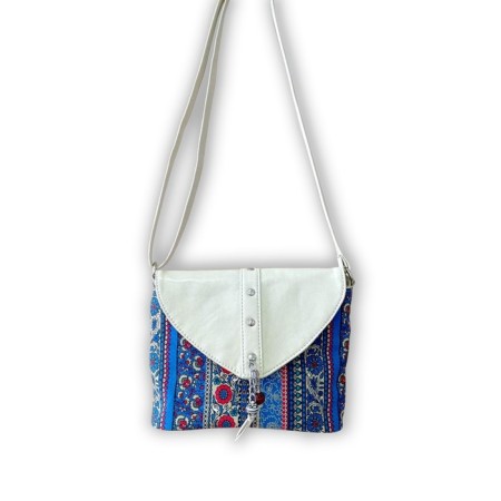 Bag Messenger Carino, valve department, blue color 18x24x7cm-2